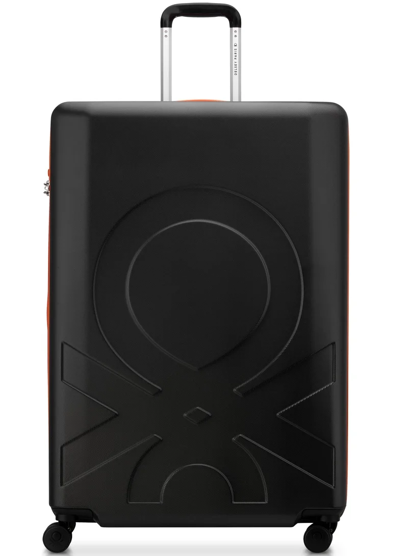 يونايتد كولورز أوف بينتيون Fabrica 82 Cm 4 Double Wheeled Non-Expandable Check-In Luggage Trolley Case - Black